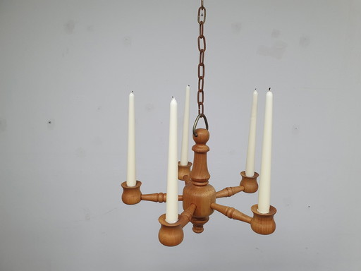 Kerzenleuchter Kiefer. Vintage Handmade Kronleuchter.