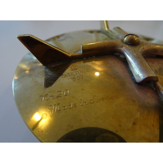 Image 1 of Satz von 4 skulpturalen Kerzenleuchtern n 20 von Pierre Forsell für Skultuna, Schweden 1960