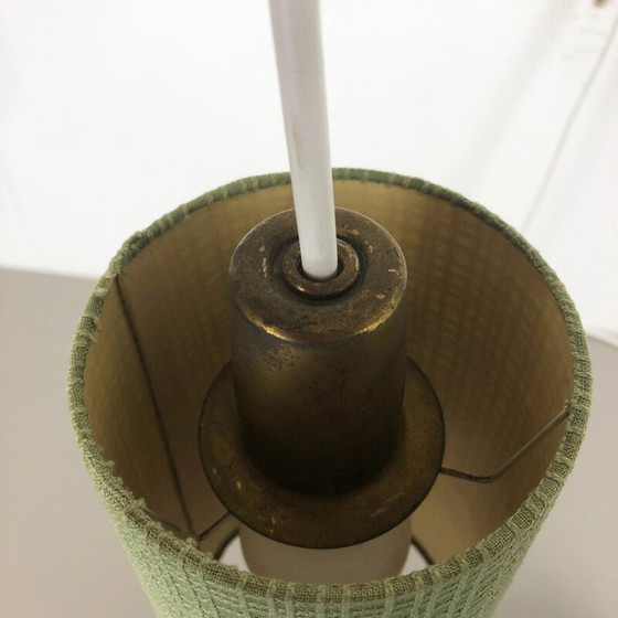 Image 1 of Alte dänische Wandlampe aus Messing und Teakholz