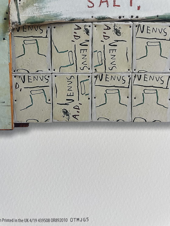 Image 1 of Jean Michel Basquiat (1960-1988), Piscine Versus the Best Hotels, 1982, lizenziert von Artestar New York, gedruckt in t