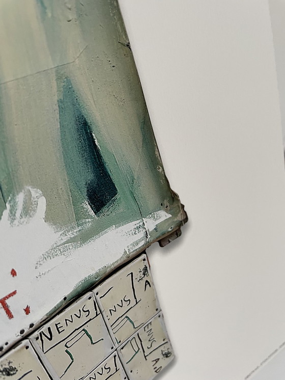 Image 1 of Jean Michel Basquiat (1960-1988), Piscine Versus the Best Hotels, 1982, lizenziert von Artestar New York, gedruckt in t