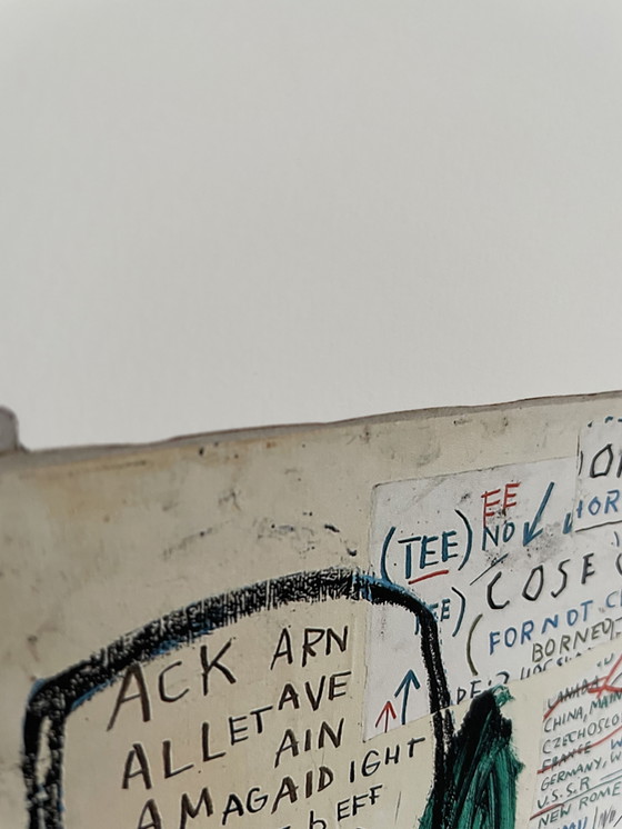 Image 1 of Jean Michel Basquiat (1960-1988), Piscine Versus the Best Hotels, 1982, lizenziert von Artestar New York, gedruckt in t