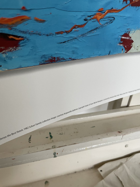 Image 1 of Jean Michel Basquiat (1960-1988), Piscine Versus the Best Hotels, 1982, lizenziert von Artestar New York, gedruckt in t