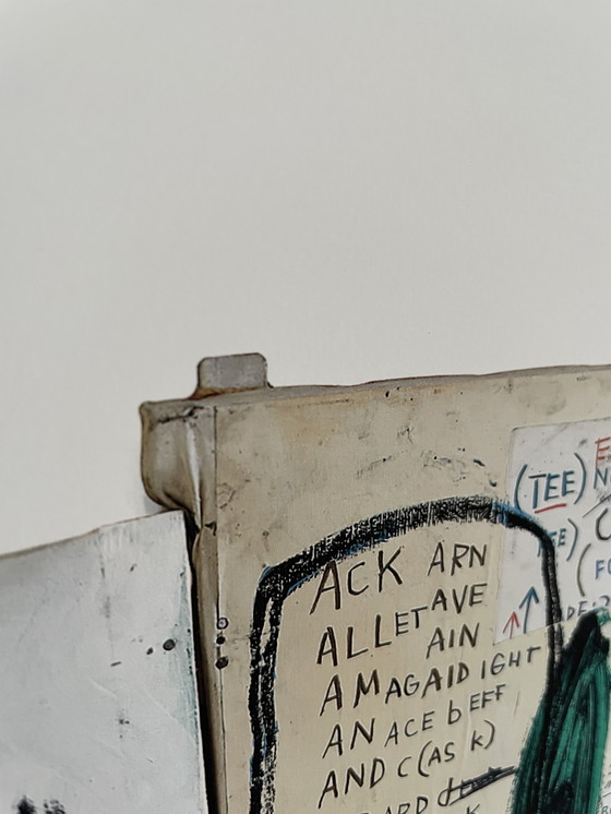 Image 1 of Jean Michel Basquiat (1960-1988), Piscine Versus the Best Hotels, 1982, lizenziert von Artestar New York, gedruckt in t