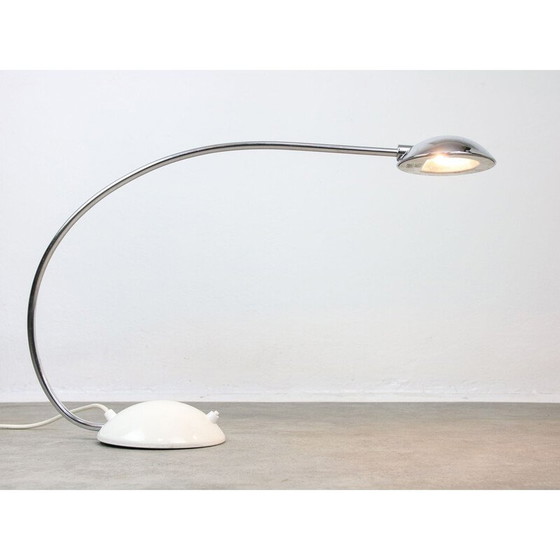 Image 1 of Verchromte Bogen-Tischlampe für Meblo, 1980