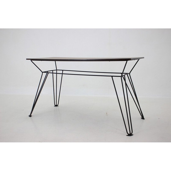 Image 1 of Vintage Beistelltisch aus Walnussfurnier, Tschechoslowakei 1970er Jahre