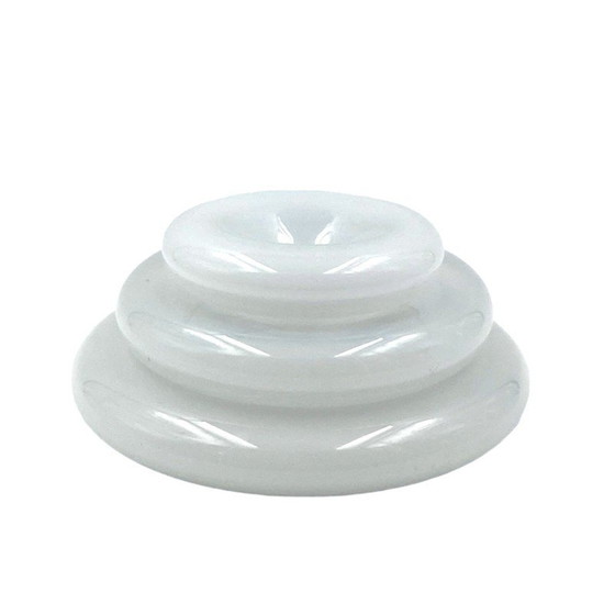 Image 1 of Vintage "Pomeri" Tasche in trübem Kristall von Eleonore Peduzzi Riva und Vistosi Murano, Italien 1972