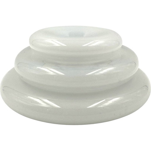 Vintage "Pomeri" Tasche in trübem Kristall von Eleonore Peduzzi Riva und Vistosi Murano, Italien 1972