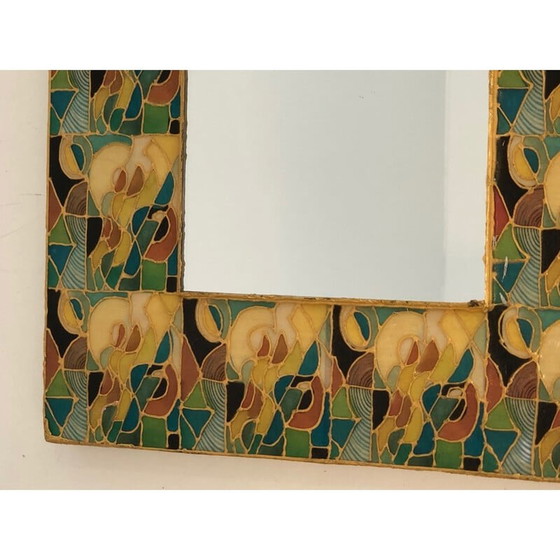 Image 1 of Vintage-Keramikspiegel, Frankreich 1970