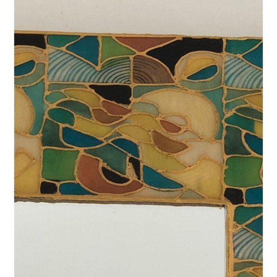 Image 1 of Vintage-Keramikspiegel, Frankreich 1970