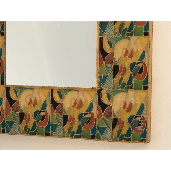 Image 1 of Vintage-Keramikspiegel, Frankreich 1970