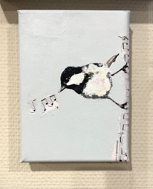 Porträt einer Mattenmeise