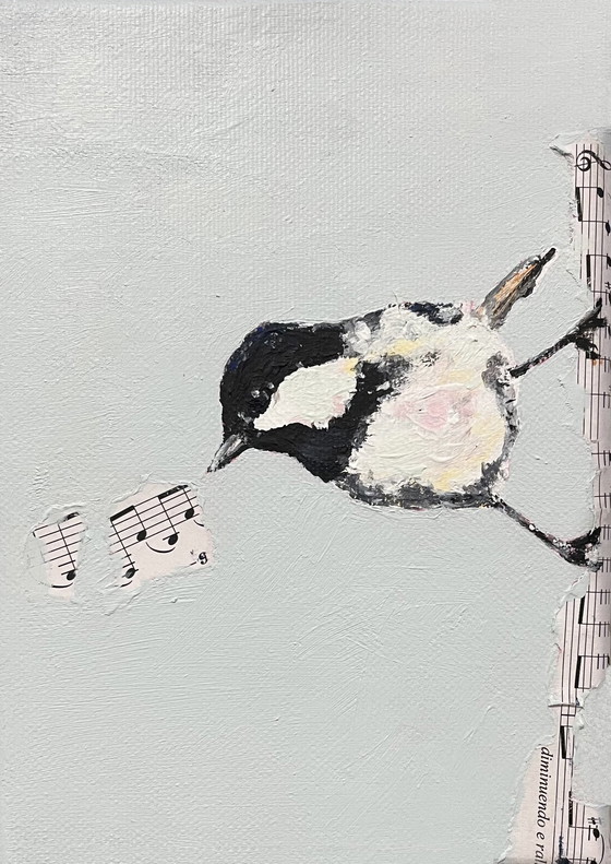 Image 1 of Porträt einer Mattenmeise