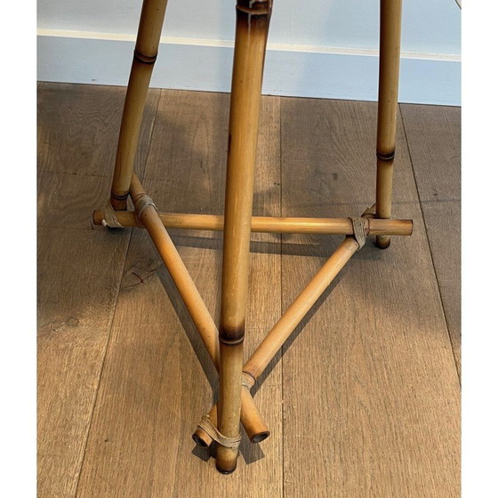 Image 1 of Vintage Stehlampe aus Bambus und Seil, 1970