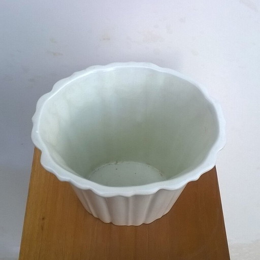 Richard Ginori weiße Keramikvase, Gio PONTI - 1930er Jahre