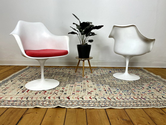 Image 1 of 2Er Set Tulip Armchairs Von Eero Saarinen Für Knoll International