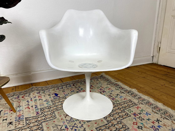 Image 1 of 2Er Set Tulip Armchairs Von Eero Saarinen Für Knoll International