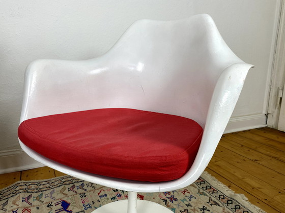 Image 1 of 2Er Set Tulip Armchairs Von Eero Saarinen Für Knoll International