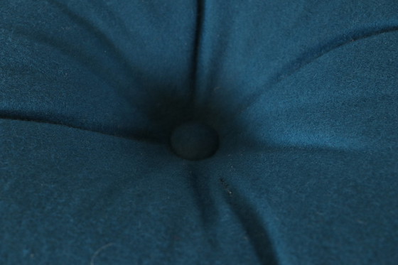 Image 1 of Rolf Benz 953 Pouf Sitzsack-Fußhocker aus Blau Wollstoff