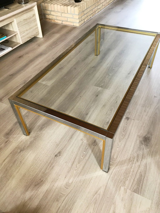Vintage Glas Couchtisch