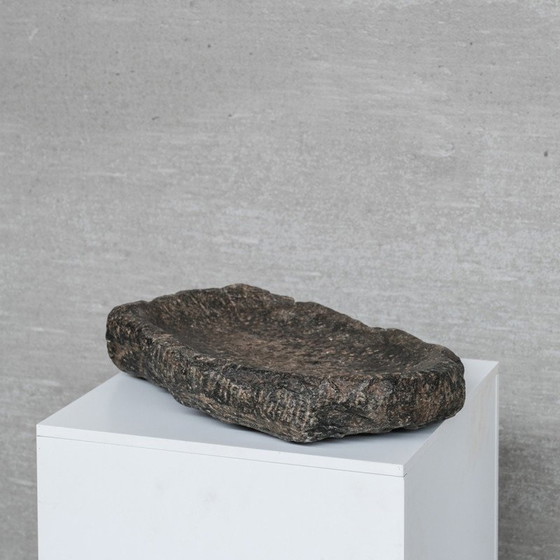 Image 1 of Antikes Tablett aus primitivem Stein, Belgien 1930