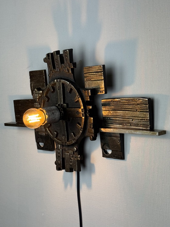 Image 1 of Brutalistische Wandleuchte Olaf Joa, Norwegen