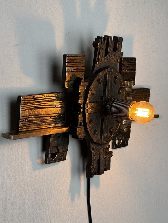 Image 1 of Brutalistische Wandleuchte Olaf Joa, Norwegen