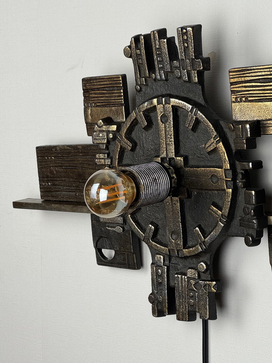 Image 1 of Brutalistische Wandleuchte Olaf Joa, Norwegen