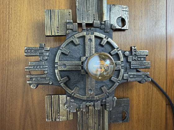 Image 1 of Brutalistische Wandleuchte Olaf Joa, Norwegen