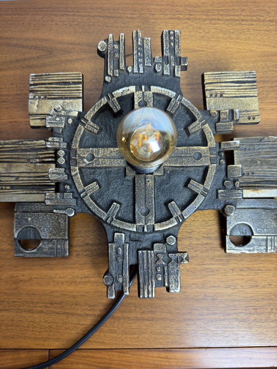 Image 1 of Brutalistische Wandleuchte Olaf Joa, Norwegen