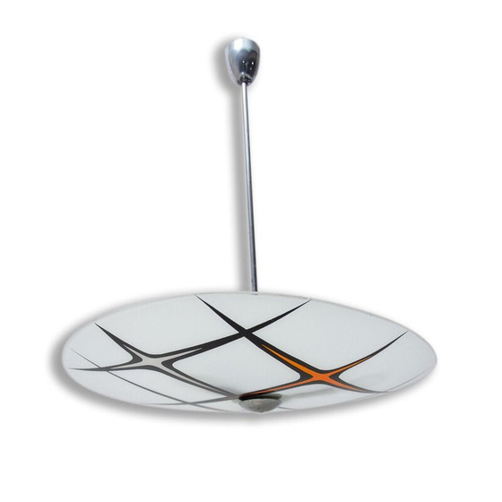 Image 1 of Mid Century Space Age Pendelleuchte, Tschechoslowakei 1950-1960er Jahre