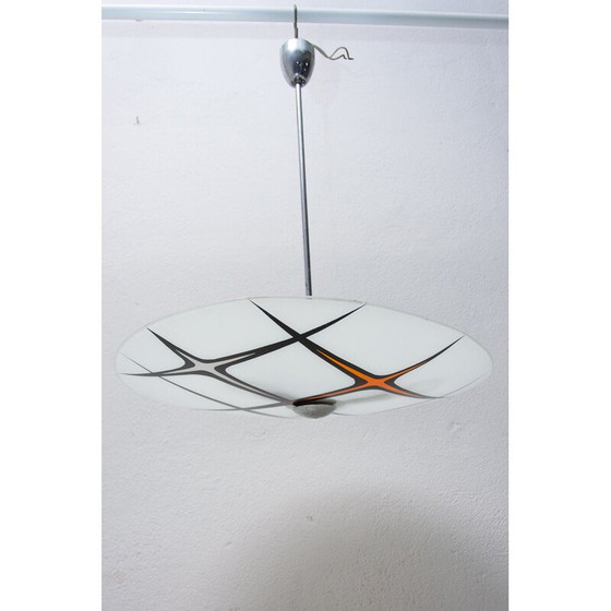 Image 1 of Mid Century Space Age Pendelleuchte, Tschechoslowakei 1950-1960er Jahre