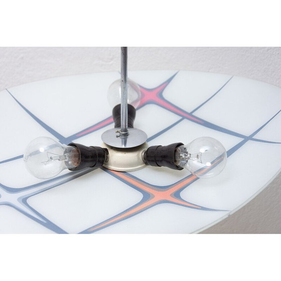 Image 1 of Mid Century Space Age Pendelleuchte, Tschechoslowakei 1950-1960er Jahre