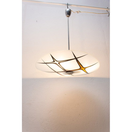 Image 1 of Mid Century Space Age Pendelleuchte, Tschechoslowakei 1950-1960er Jahre
