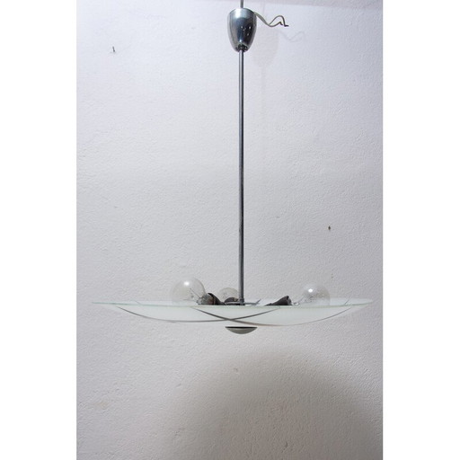 Mid Century Space Age Pendelleuchte, Tschechoslowakei 1950-1960er Jahre