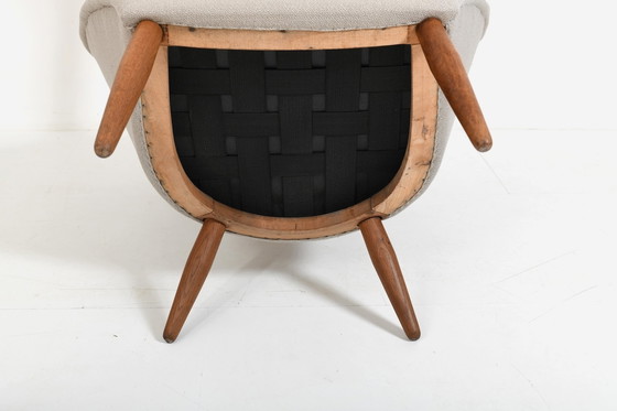 Image 1 of Early Oda Lounge Chair von Arnold Madsen 1950S / Neu gepolstert