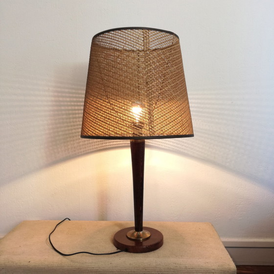 Image 1 of Lampe midcentury modern aus Mahagoniholz