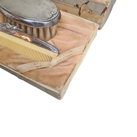 Image 1 of Vintage Sterling Silber Geburtsset, 1950er Jahre