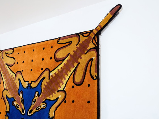 Image 1 of Jean-Charles De Castelbajac Wüste Bar getufteter Wollteppich 1985