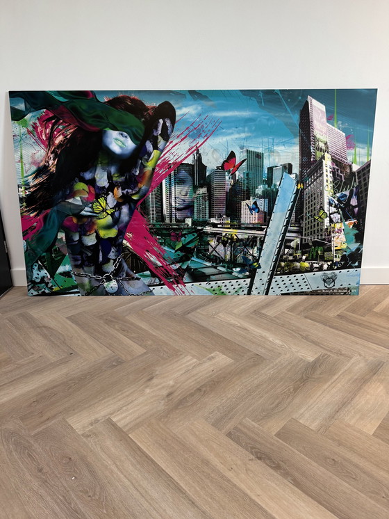 Image 1 of Joseph Klibansky Kunstwerk 1Van 1 Benannt Himmel von 122X210 Cm