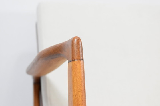 Image 1 of Skandinavisches Zweisitzer-Sofa, Cremefarbener Stoff