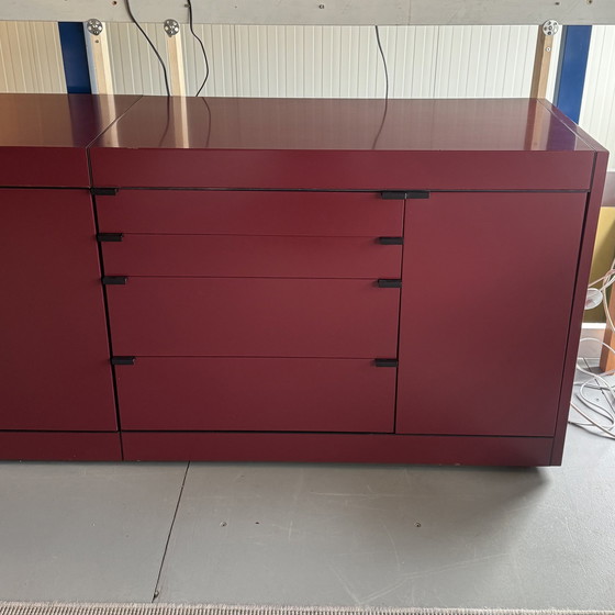 Image 1 of Pastoe Sideboard L-Serie Weinrot