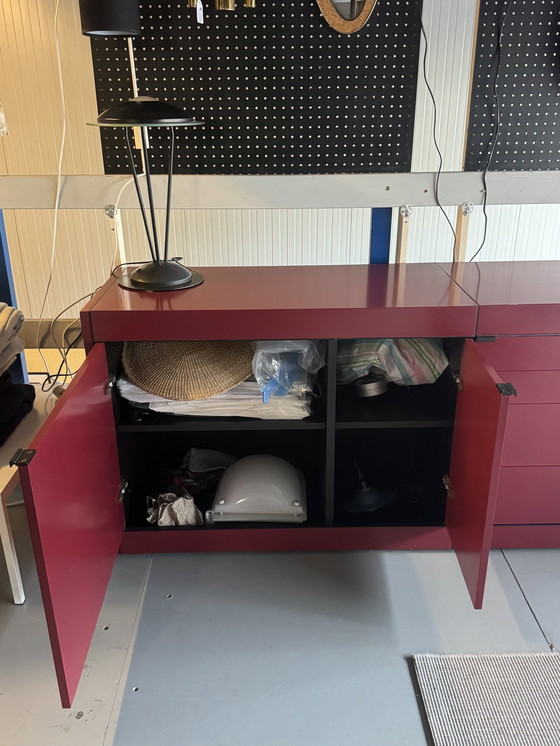 Image 1 of Pastoe Sideboard L-Serie Weinrot