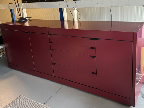 Image 1 of Pastoe Sideboard L-Serie Weinrot