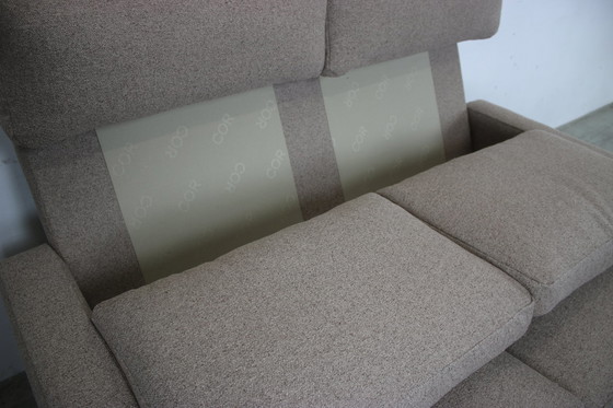 Image 1 of Cor Conseta Zweisitzer Couch Grau Uni Stoff Sofa Hohe Lehne Neub.