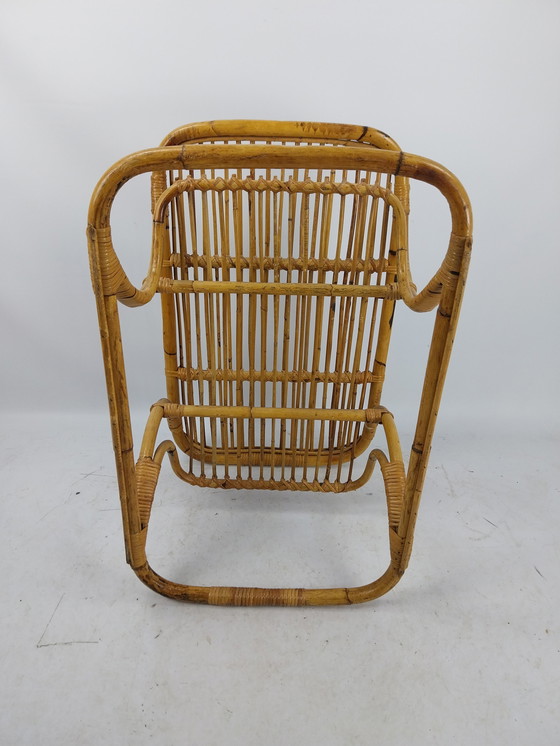 Image 1 of 1 x Italienischer Rattan/Bambus Couchtisch 1950S