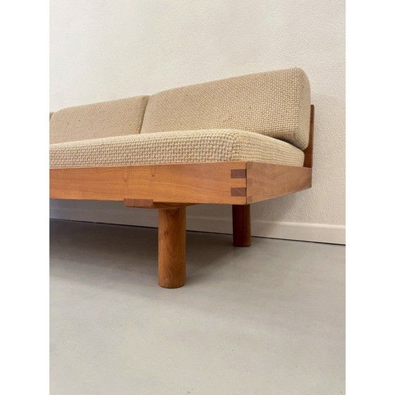 Image 1 of Vintage Schlafsofa L09 aus massivem Ulmenholz von Pierre Chapo, Frankreich 1960
