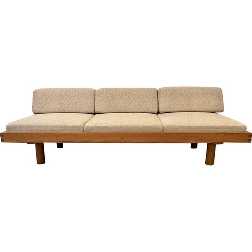 Vintage Schlafsofa L09 aus massivem Ulmenholz von Pierre Chapo, Frankreich 1960
