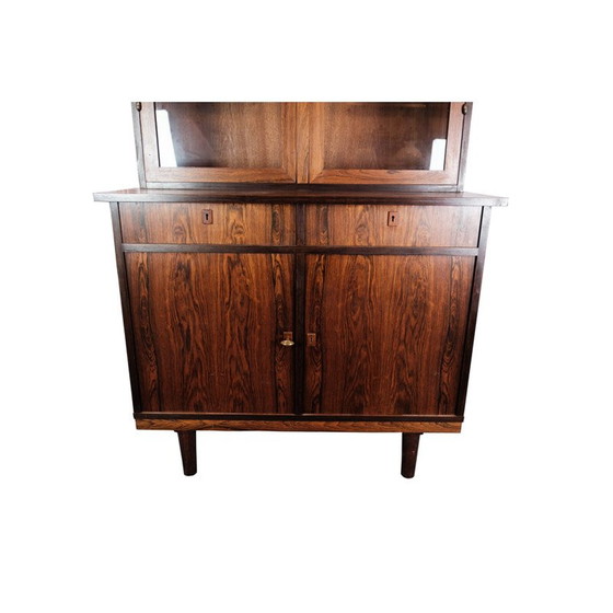 Image 1 of Vintage-Glasvitrine in Palisanderholz, 1960er Jahre