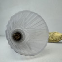 Alte Messing Und Glas Art-Deco Wandleuchte